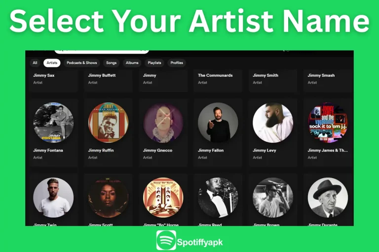 Select Your Artist Name on Spotify for Artists